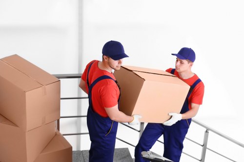Moving truck ready for departure in Storage Barnet