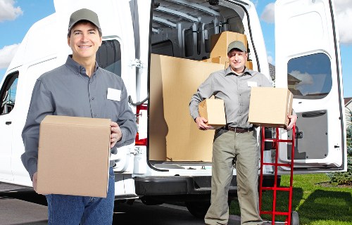 Man with Van driving through Storage Barnet for relocation